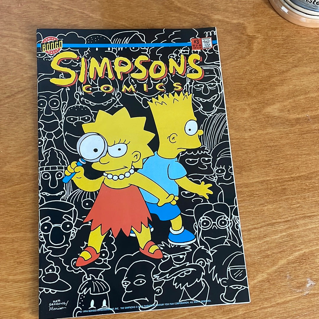 1994 The Simpsons Comics - 3erd Siries By Bongo Group