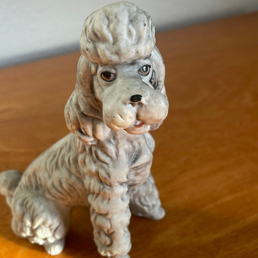 Poodle Dog - Vintage Porcelain