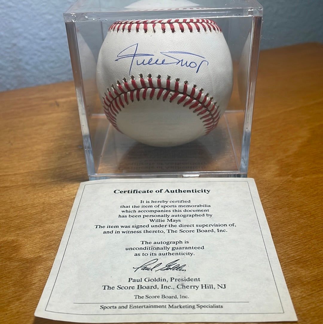 Willie Mays Autograph Baseball Ball – Mima's shop