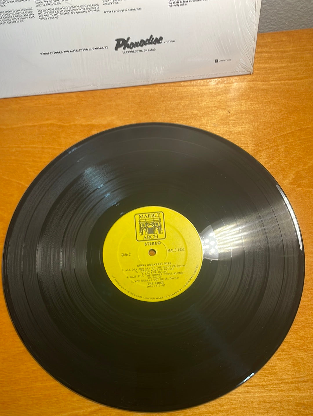 Kinks Greatest Hits Vinyl Record