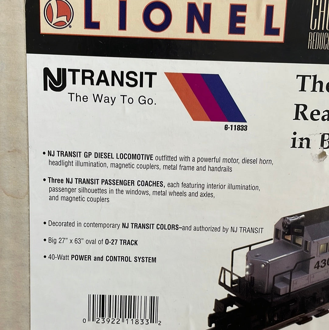 The 1997 Lionel NJ Transit Model # 71-1833-212