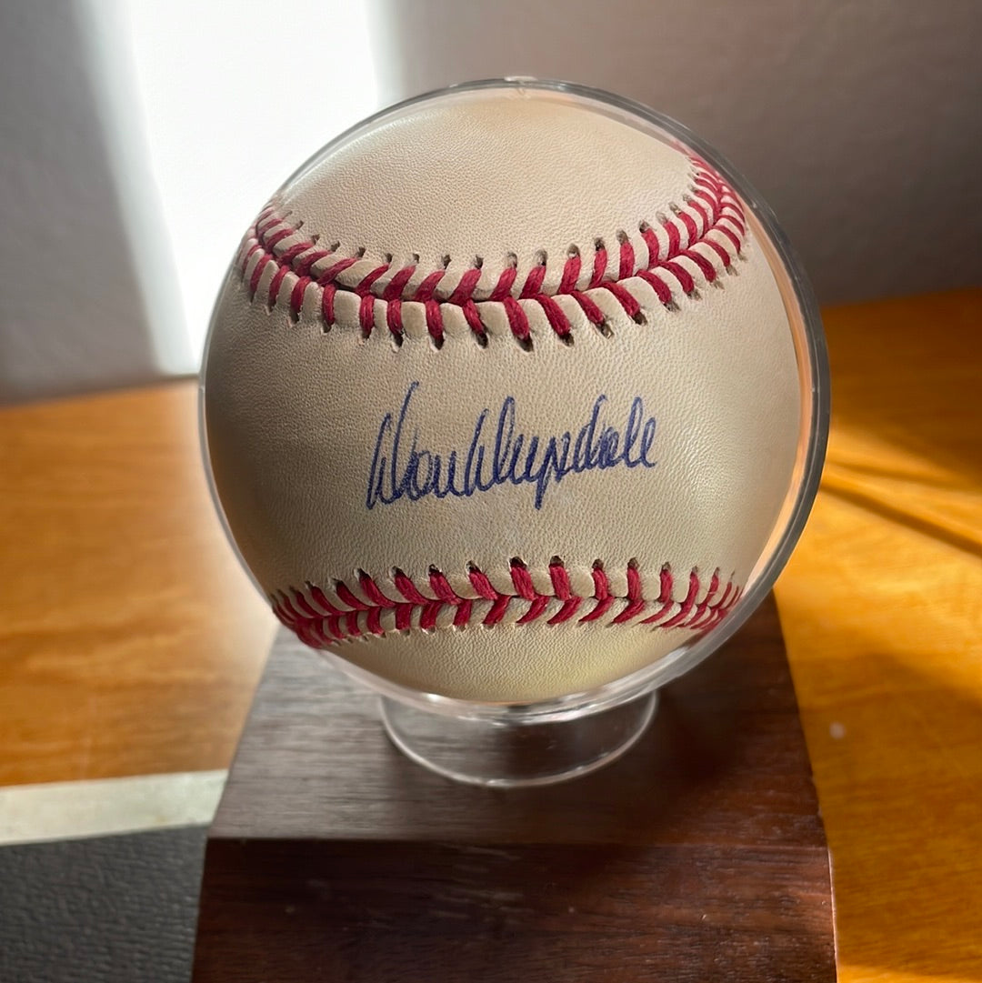 Don Dupdale Autograph Baseball Ball