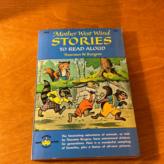 Mother West Wind Stories To Read Aloud - by THornton W. Burgess