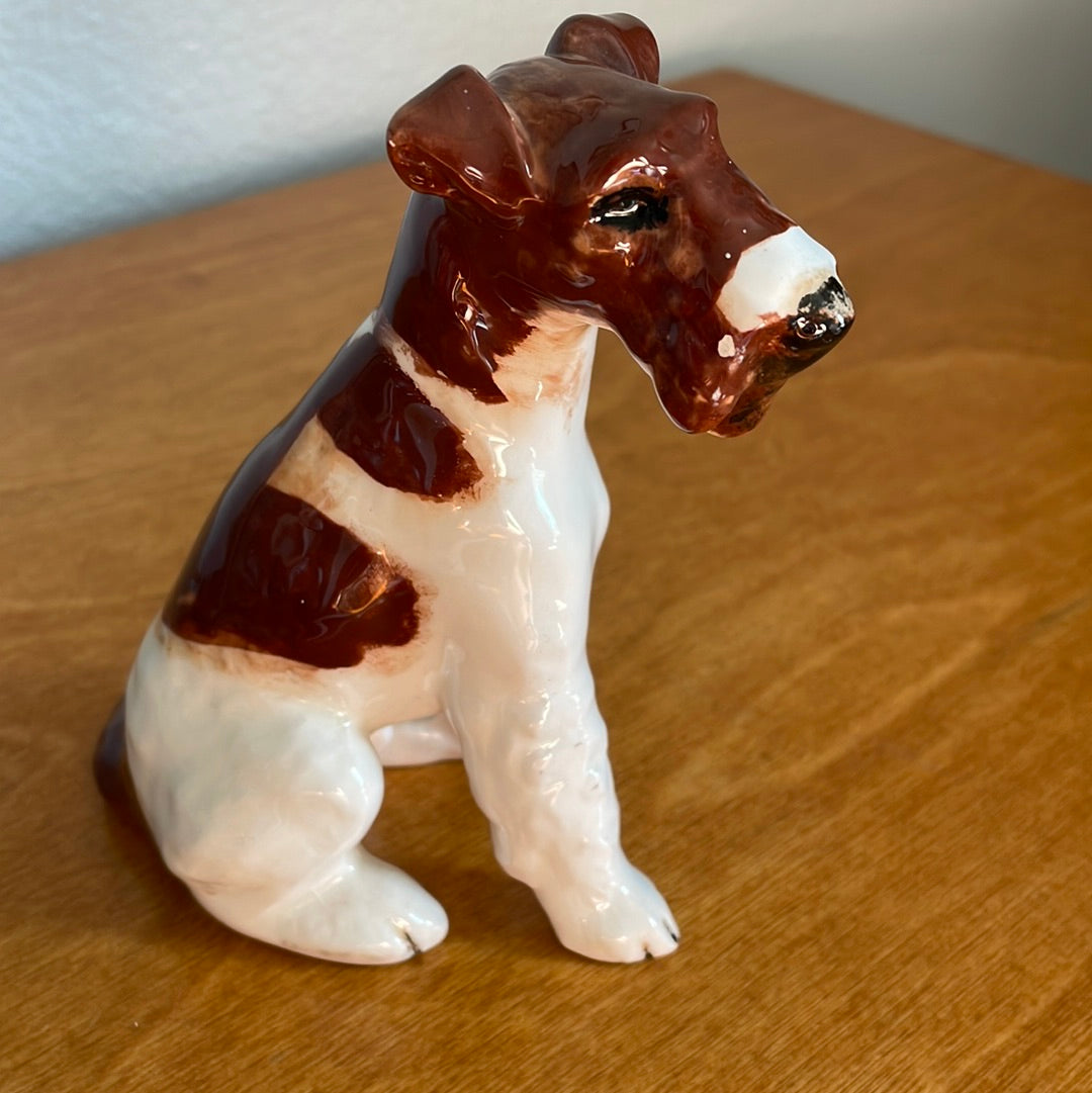 Vintage Mid Century  Schnauzer Dog Figurine