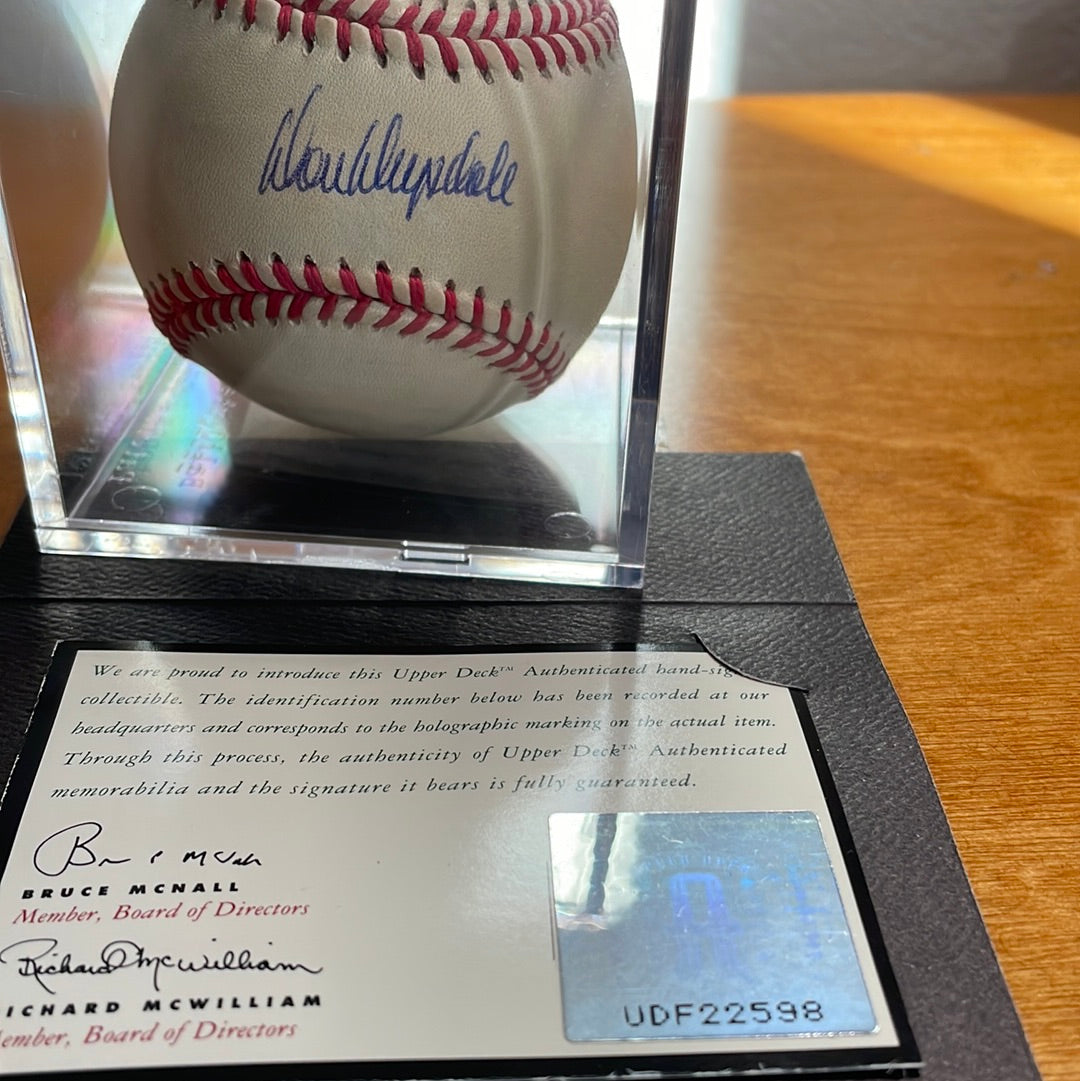 Don Dupdale Autograph Baseball Ball