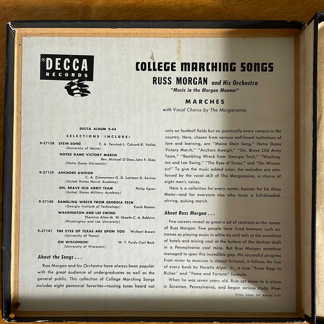 College Marching Songs by Russ Morgan and His Orchestra