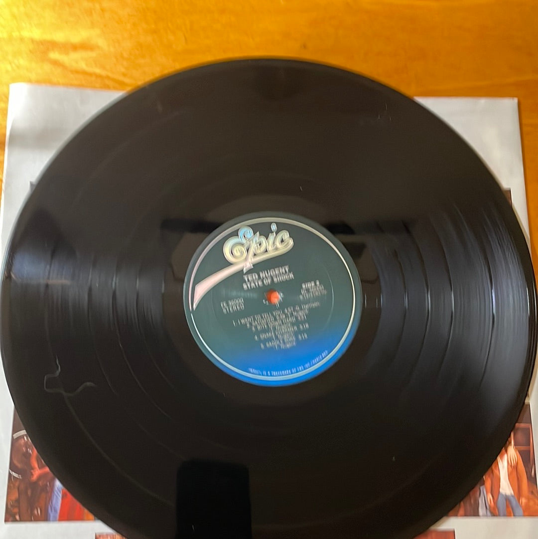 Ted Nugent 1979 Vinyl Record - State Of Shock