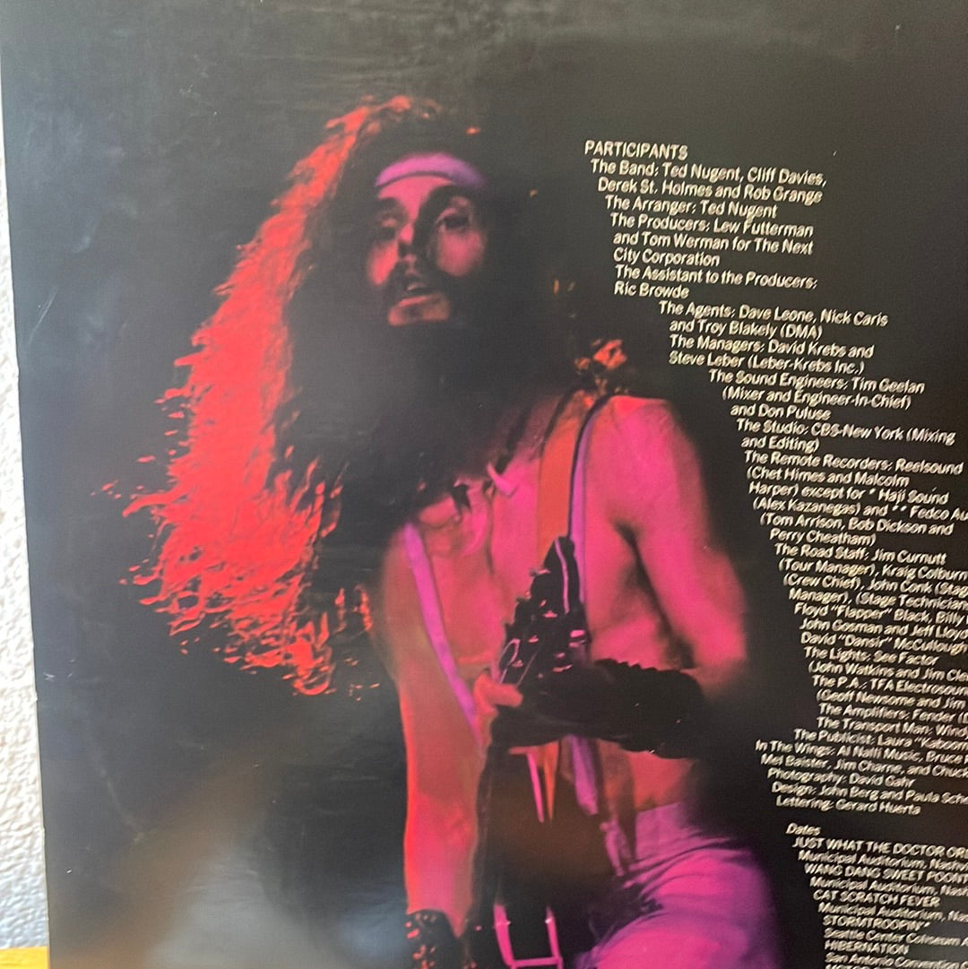 Ted Nugent 1978 Vinyl Record - Double Live "Gonzo!"