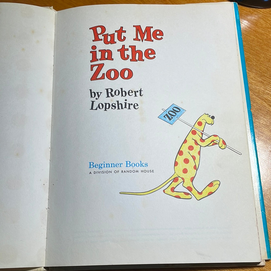 Put Me in the Zoo - By Robert Lopshire